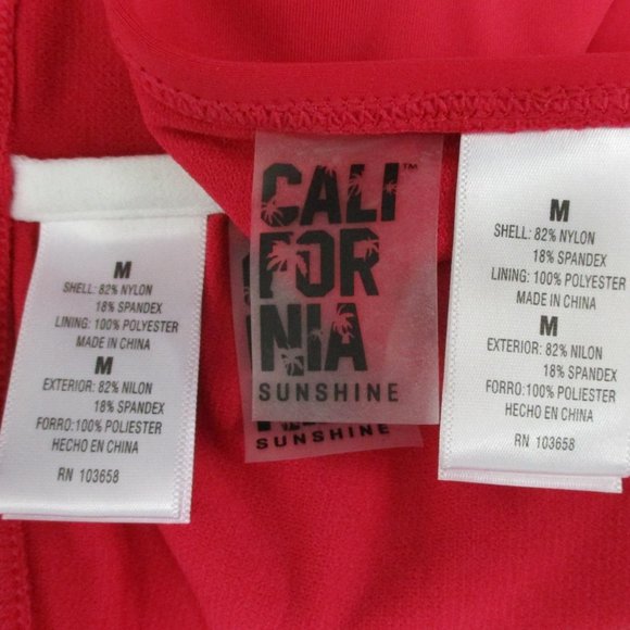 California Sunshine Red Ruffle Bikini - Picture 8 of 9